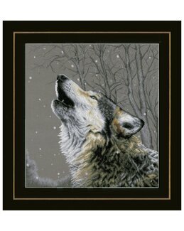 Stickpackung Bild Wolf