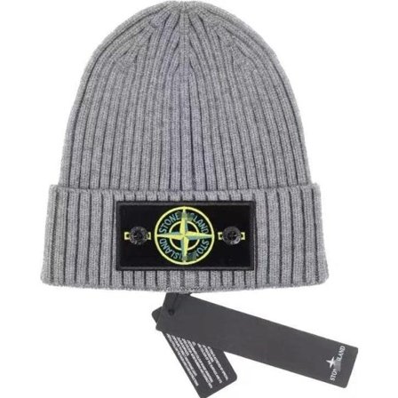 Strikket hue Herre tyk uldhue ensfarvet 2