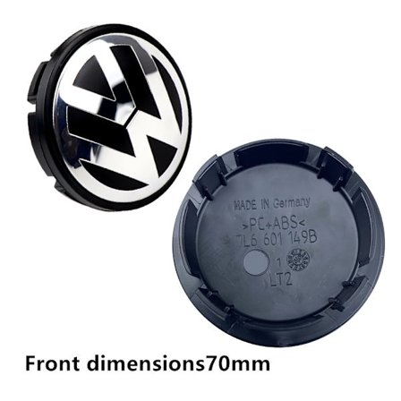 4 stk. 70 mm 7L6601149B Bilhjul Center Caps Navkapsel Deksel for VW Volkswagen Jetta MK5 Golf Passat styling