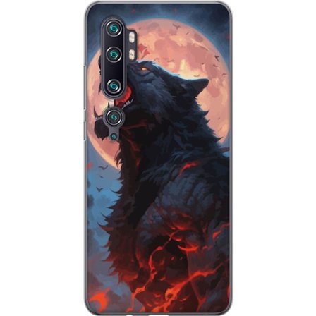 Mobilskal till Xiaomi Mi Note 10 Pro med Ylande varg