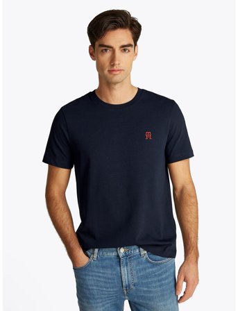 Tommy Hilfiger Monogram Imd Tee - Navy - S