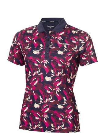 Calvin Klein Golf | Brushstroke Printed Polo | XS