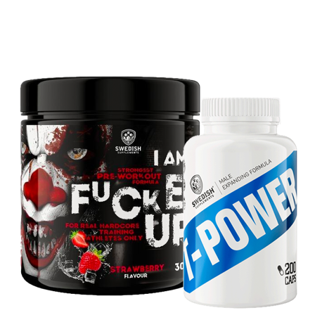 T-Power Testo DAA 200 Kapsler + F-cked Up Joker Edit PWO 300 g
