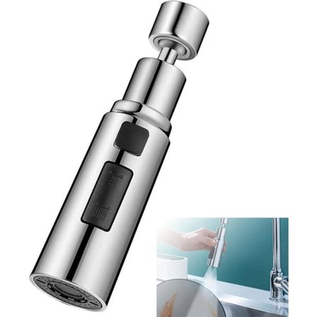 St Kitchen Faucet Sprayer, Utdragbar Blandare Luftare, Munstycksfilterhuvud, 360° Vridbar Blandare Luftare för Kök, 3 Lägen
