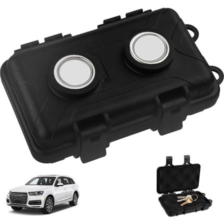 Nyckelhållare för under bilen, Vattentät förvaringslåda, Stark magnet, Nödnyckellåda, 1 styck