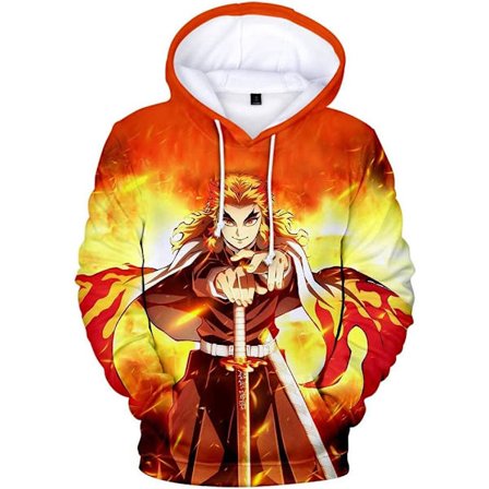 Cosplay Demon Slayer Anime -huppari - Halloween Unisex Aikuinen Manga Hahmo Fanituote Collegepaita Kengurutaskuilla Koko M