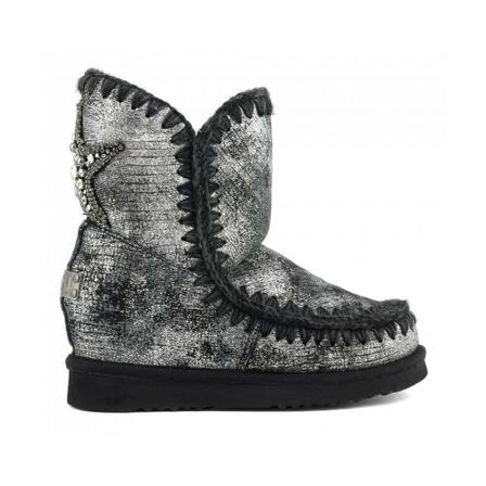 Mou, Bota I.w. Back Star Patch Boots Czarny, Kobieta, Rozmiar: 35 EU