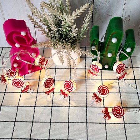 Ghyt Joulumakeiset Jouluvalosarja, 8,5ft Joulukoristeet Keijut Valot 10 Tiikerikarkki Valolla, Liitettävät Makeiset Sisustusvalot Ul-Luetteloitu 