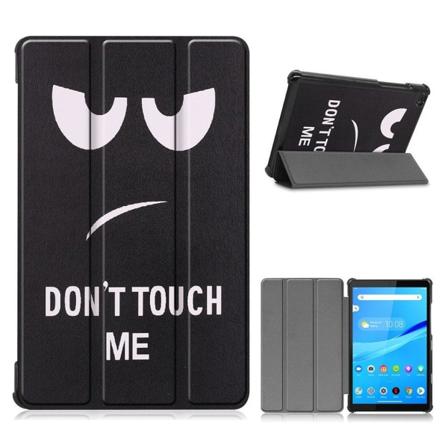 Lenovo Tab M8 tri-fold mønster læder flip case - Vredt Ansigt Black