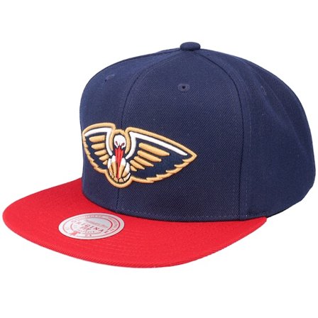 Mitchell & Ness - NBA Blau snapback Cap - New Orleans Pelicans Team 2 Tone 2.0 Navy/Red Snapback @ Hatstore