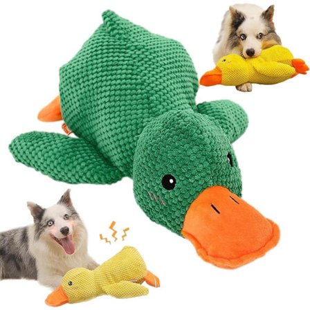 Beroligende leketøy for hunder, angstlindrende and med kvekkelyd for engstelige hunder, innendørs stresslindring for kjæledyr