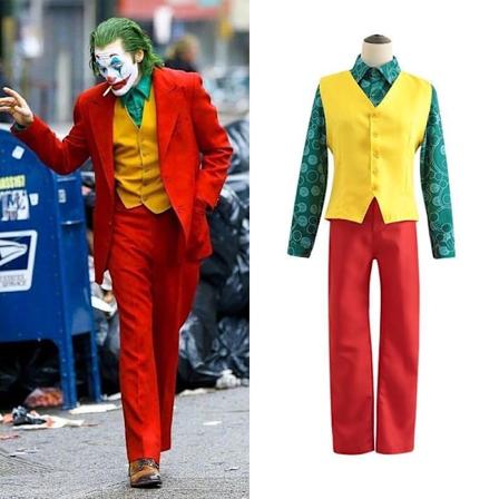 Joker Halloween Cosplay Kostym, Arthur Fleck Joaquin Phoenix Dräkt M