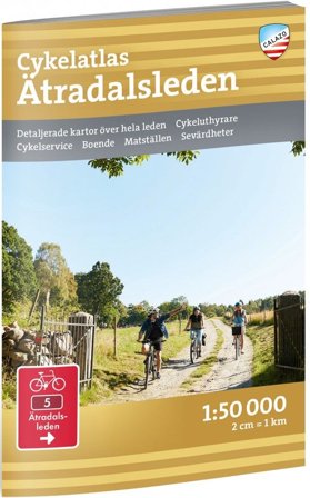 Calazo Cykelatlas Ätradalsleden 1:50 000