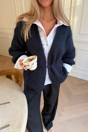 IdaIC Wrap Cardigan Navy M/L