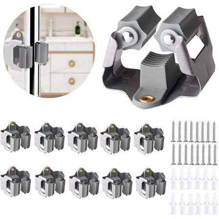 Väggmonterad Kvast- och Mopphållare, Väggmonterad Kvast- och Mopphållare, Väggmontering