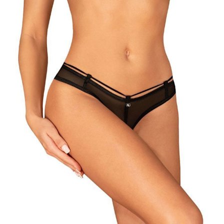 Obsessiivinen - String Roxelia Avoimella Haaralla - Musta