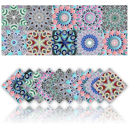 20 stk. fliseklistremerker vanntett PVC selvklebende veggdekor bad