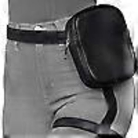 Lårsele Beinveske Magetaske for Kvinner - Beinveske Magetasker Lær Kvinner (Svart, One Size)