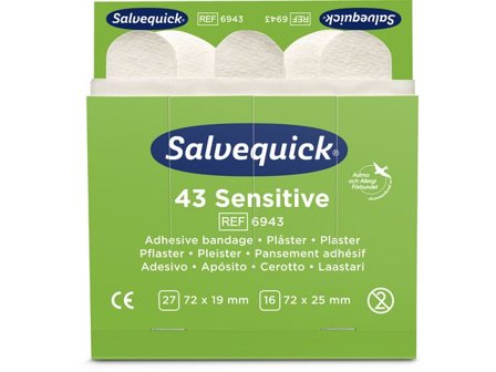 Salvequick Plåster refill non-woven 43/fp - Lyreco - Skyddsutrustning - Första Hjälpen - Förband och Refill