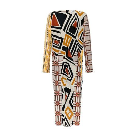 Dsquared2 Klänning with geometrical pattern vit, Dam, Dam, Storlek: XS