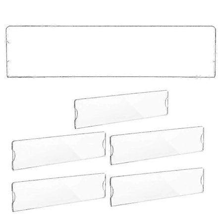 6 kpl Akryyli Seinä Nimikylttiteline Itsekiinnittyvä Ovi Nimikylttiteline Kirkas Kylttitelinekehys Toimistoon