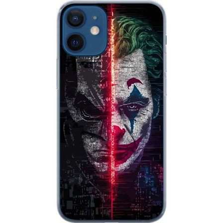 Kompatibelt Mobildeksel til Apple Apple iPhone 12 DC Comics Batman Joker splitt ansiktet plakat Gotham skurker Dark Knight retrofilm helt mot skurk k