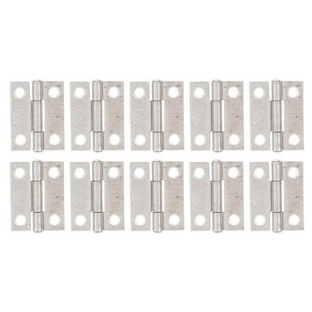 10 stk. 1in hængsler 304 rustfrit stål 4 hullers foldbare baghængsler til marinekasser skabsdør