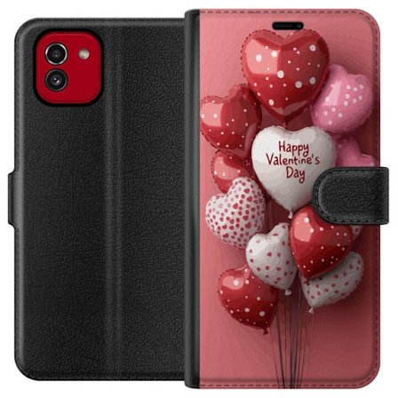 Kompatibel Tegnebogsetui til Samsung Samsung Galaxy A03 Valentinsballoner