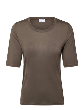 Filippa K Elena Tee - Brown - M