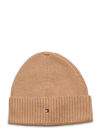 Essential Rib Short Beanie Beige Tommy Hilfiger