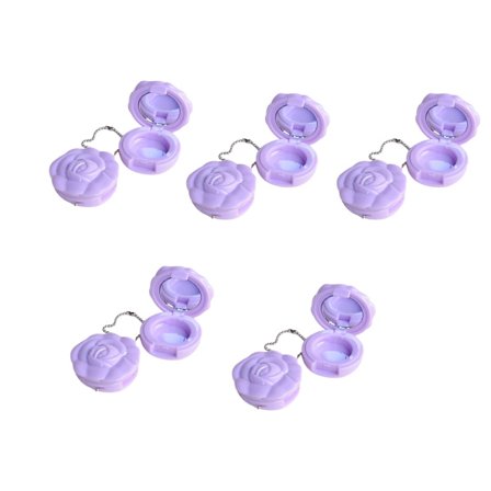 10 stk. leppestiftoppbevaringsbokser i rosestil, leppeskrubbbeholder, bærbare speilkompakter for sminkeelskere