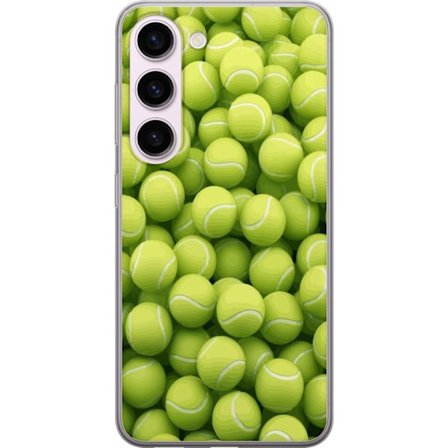 Kompatibel Mobilcover til Samsung Samsung Galaxy S23 Mønster af grønne tennisbolde i høj detalje, sporty motiv med gentagende tekstur og stærke fa