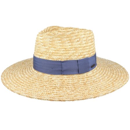 Brixton - Beige straw Hat - Joanna Hat Honey/Joe Blue Straw Hat @ Hatstore