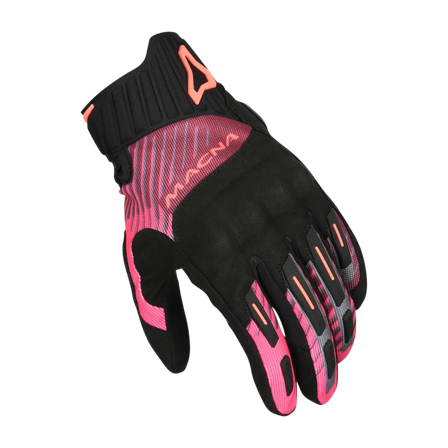 Guantes de Moto Mujer Macna Octar 2.0 Negro/Burdeos/Rosa L