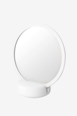 Blomus - Sminkespeil Sono, diameter 17 cm - Hvit - Baderomstilbehør - Fra Homeroom