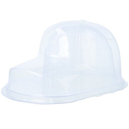 Hatstore - Transparent Curved Brim Hat Box White Accessory - @ Hatstore