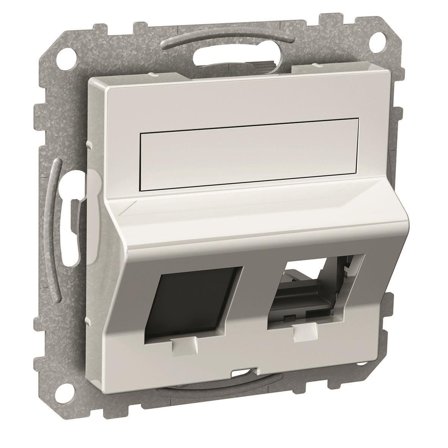 Schneider Electric Exxact Senterplate for datauttak, hvit, Datamaskin & surfing