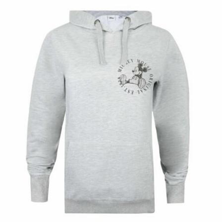Disney Original Dam/dam Mickey Mouse Circle Hoodie S Grå