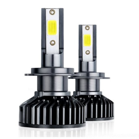 LED H7 Glödlampa 5000LM för Bil och Motorcykelstrålkastare 12V 6000K Vitt Ljus 2-pack