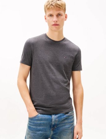 Tommy Jeans Tjm Xslim Jaspe Htr Tee Ext - Grey - XL