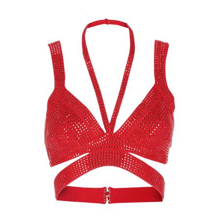 Andrea Adamo Sleeveless Tops Rød, Dame