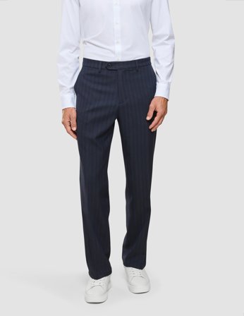 Shaping New Tomorrow - Heritage Pants - Dark Navy Pinstripe - Relaxed Fit - Herre - Størrelse 40/32
