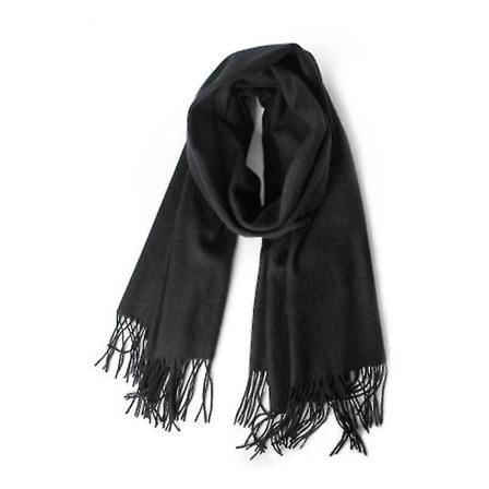 Elegant Grå Herreskjerf Vinter Kunstig Kasjmir Menn Skjerf Svart Marineblå Dark Grey