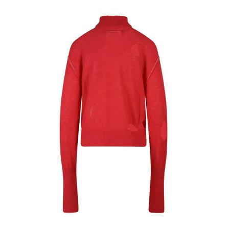MM6 Maison Margiela Cardigans Rød, Dame Rullekraver
