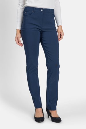 Brandtex - Buks, 5-lommet, Madelaine - Midnight Blue - Straight fit