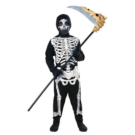 Skeletdragt (3-4 år) halloween skelet dragt spøgelsesdragt