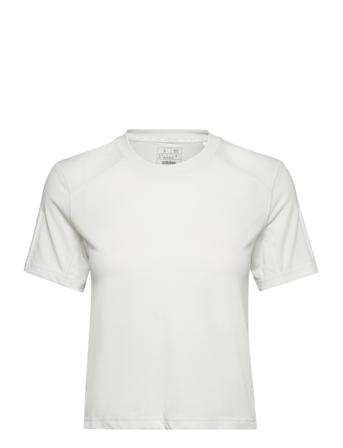 W Tr-Es Cot T Crop Tops Short-sleeved Crop Tops Grå Adidas Performance*Betinget Tilbud