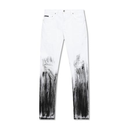 Dolce & Gabbana, Skinny jeans Biały, Mężczyzna, Rozmiar: M