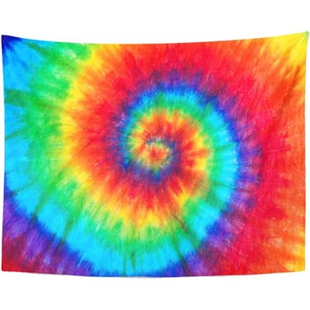 Tapet Fargerik Regnbue Spiral Tie Dye Mønster Farge Farget Batik