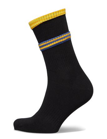 Colors Cuff Thin Crew Sock Black Happy Socks